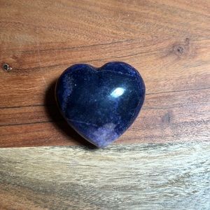Dyed Agate Heart - Purple